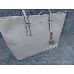 Michael‎ Kors Laptop Jet Set Zip Top Multifunction Padded Saffiano Leather Tote